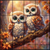 Autumn Owls Full Coverage Cross Stitch Pattern