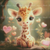 Baby Giraffe Full Coverage Cross Stitch Pattern