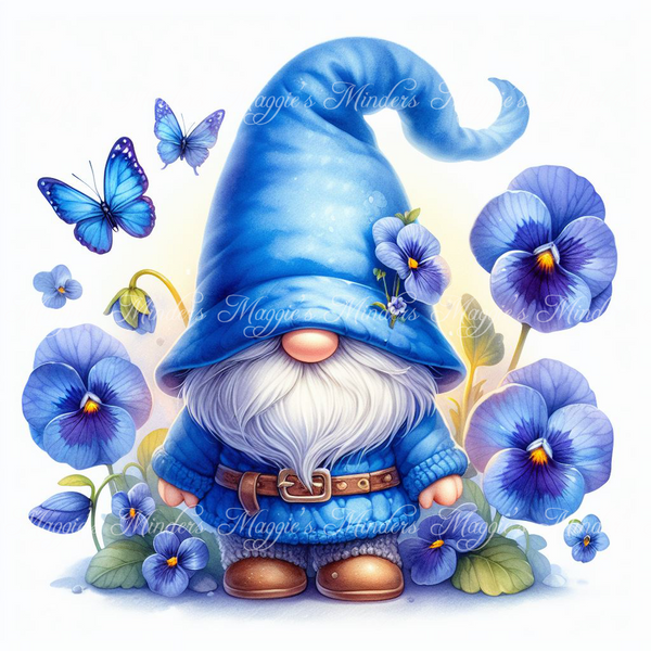 Butterfly Gnome Full Coverage Cross Stitch Pattern