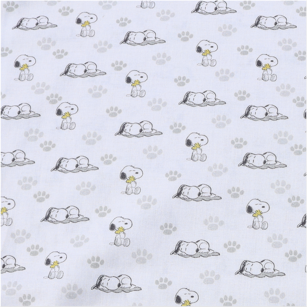 Scroll Rod Grime Guard made with Sleepy Snoopy fabric