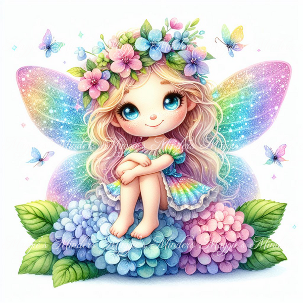 Rainbow Fairy Full Coverage Cross Stitch Pattern