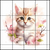 Spring Kitten Full Coverage Cross Stitch Pattern