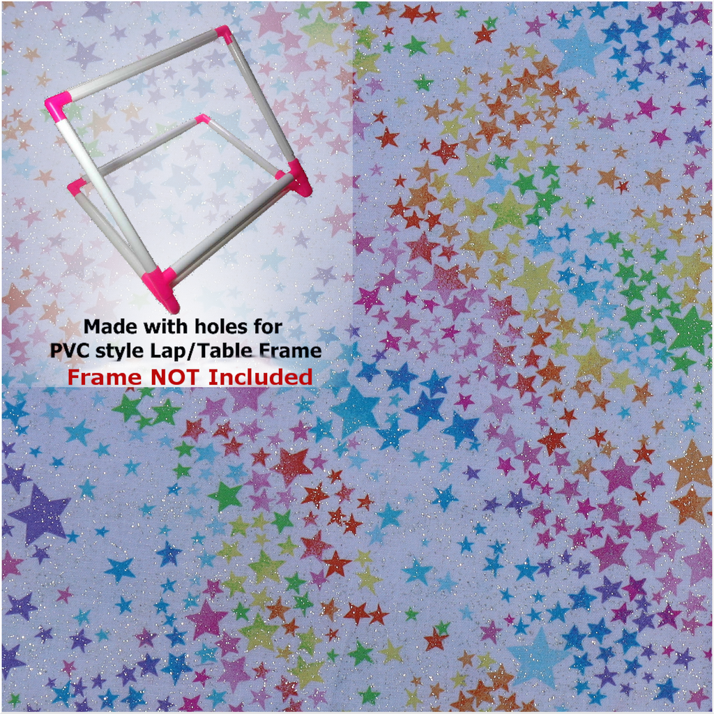 Glitter Stars PVC Lap/Table Frame Grime Guard