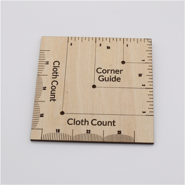Engraved Wooden Stitch Corner Guide