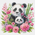 Panda Pair Full Coverage Cross Stitch Pattern