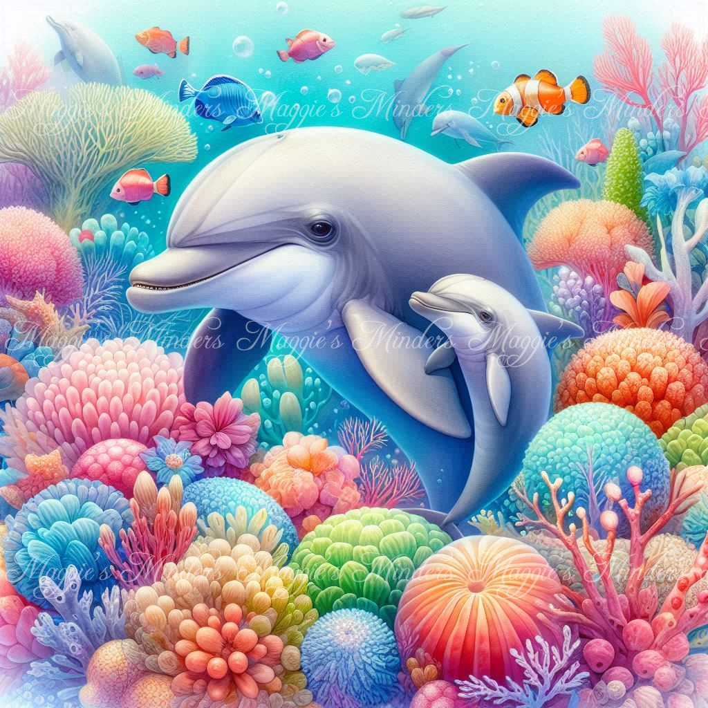 Under the Sea Full Coverage Cross Stitch Pattern