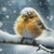 Winter Bird Full Coverage Cross Stitch Pattern