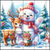 Winter Friends Full Coverage Cross Stitch Pattern