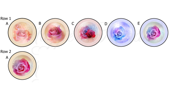 Watercolor Roses Needle Minder Designs